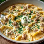 Alfredo Lasagna Soup