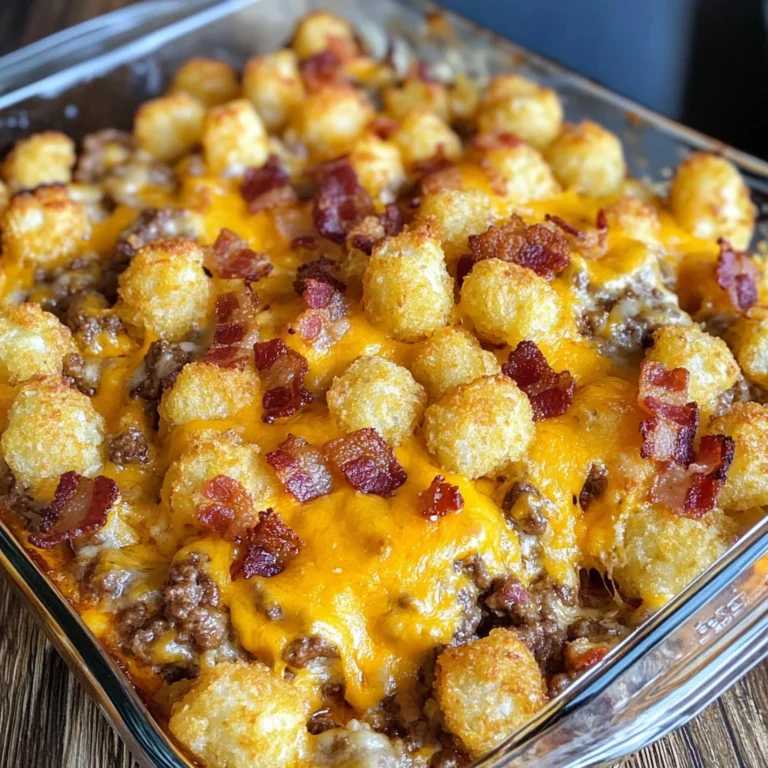 Cheeseburger Tater Tot Casserole