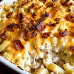 Chicken Bacon Ranch Mac and Cheese Casserole