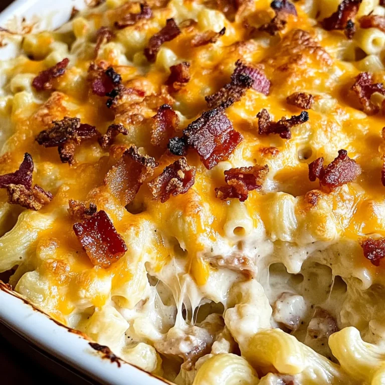 Chicken Bacon Ranch Mac and Cheese Casserole