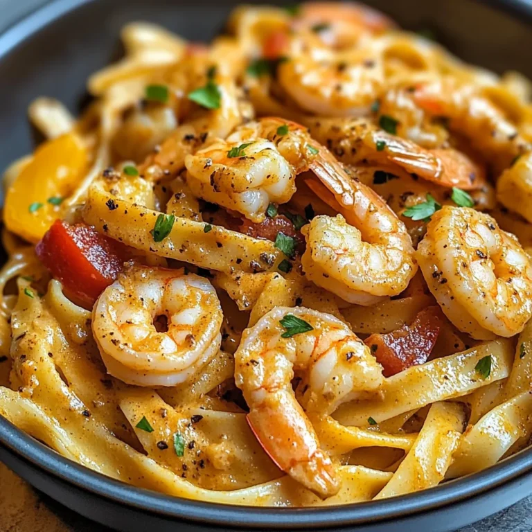 Creamy Cajun Shrimp Pasta