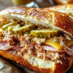 Cuban Garlic Bread Sandwiches