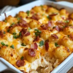Easy Chicken Bacon Ranch Tater Tot Casserole