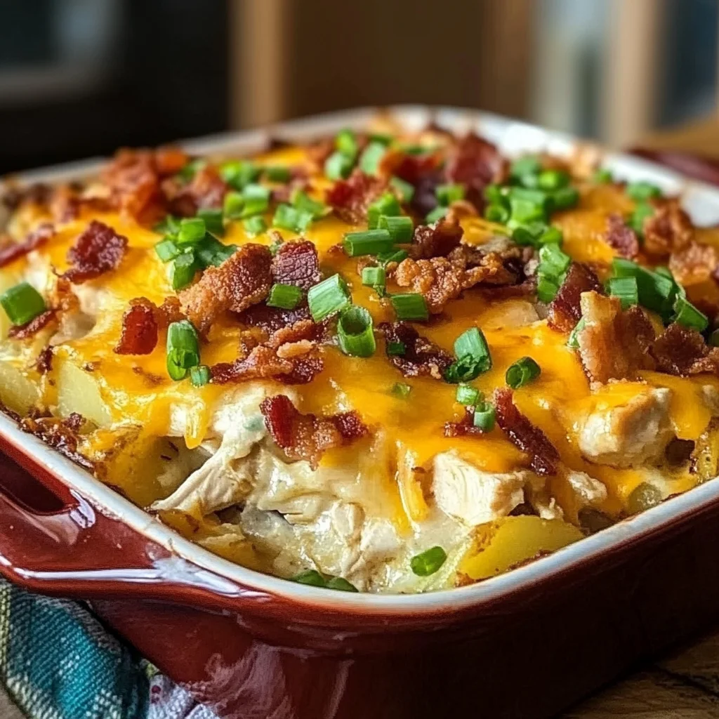 Loaded Potato Ranch Chicken Casserole