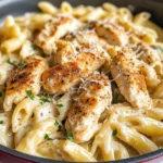 One Pot Creamy Parmesan Chicken Pasta
