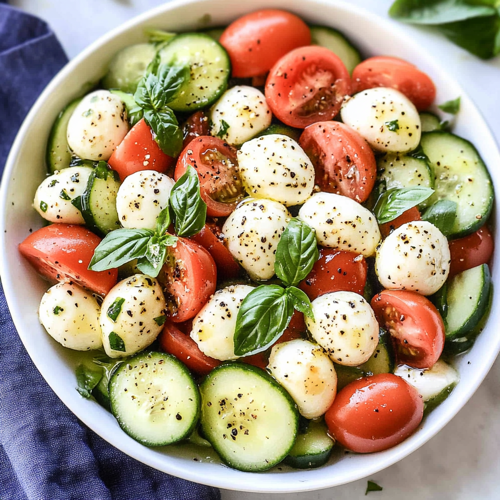 Cucumber Caprese Salad
