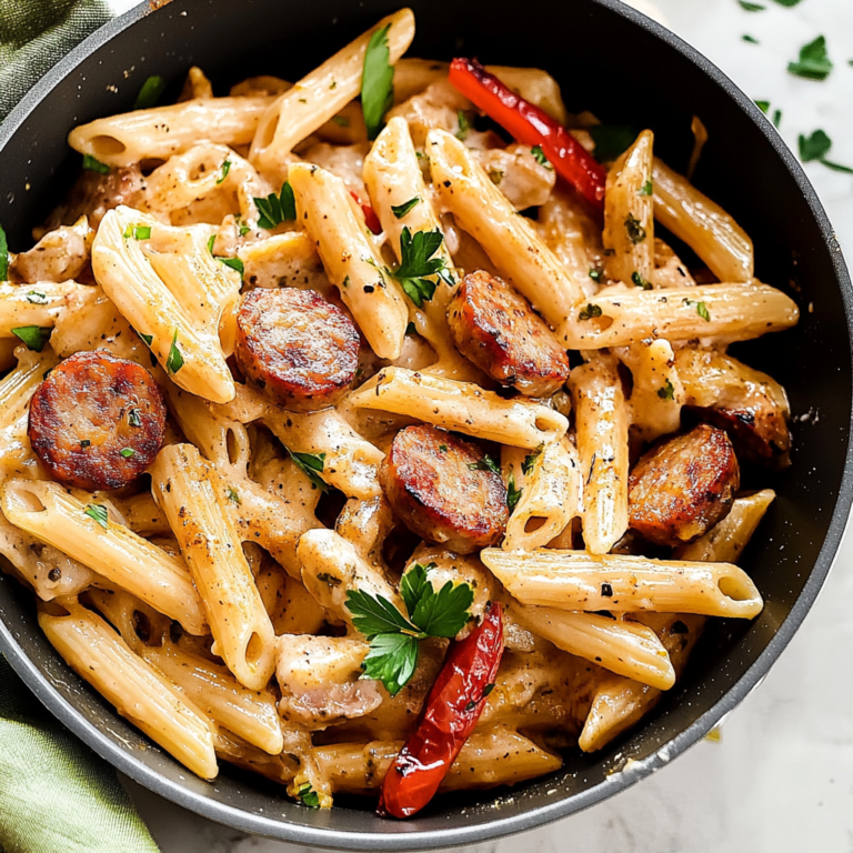 Creamy Cajun Sausage Pasta