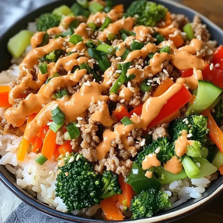Bang Bang Ground Turkey Rice Bowls
