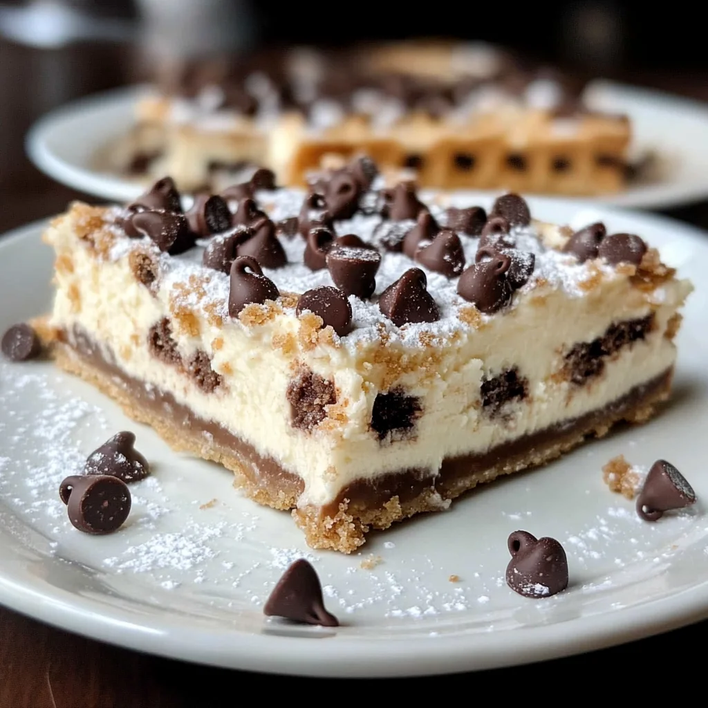 Cannoli Cheesecake Bars