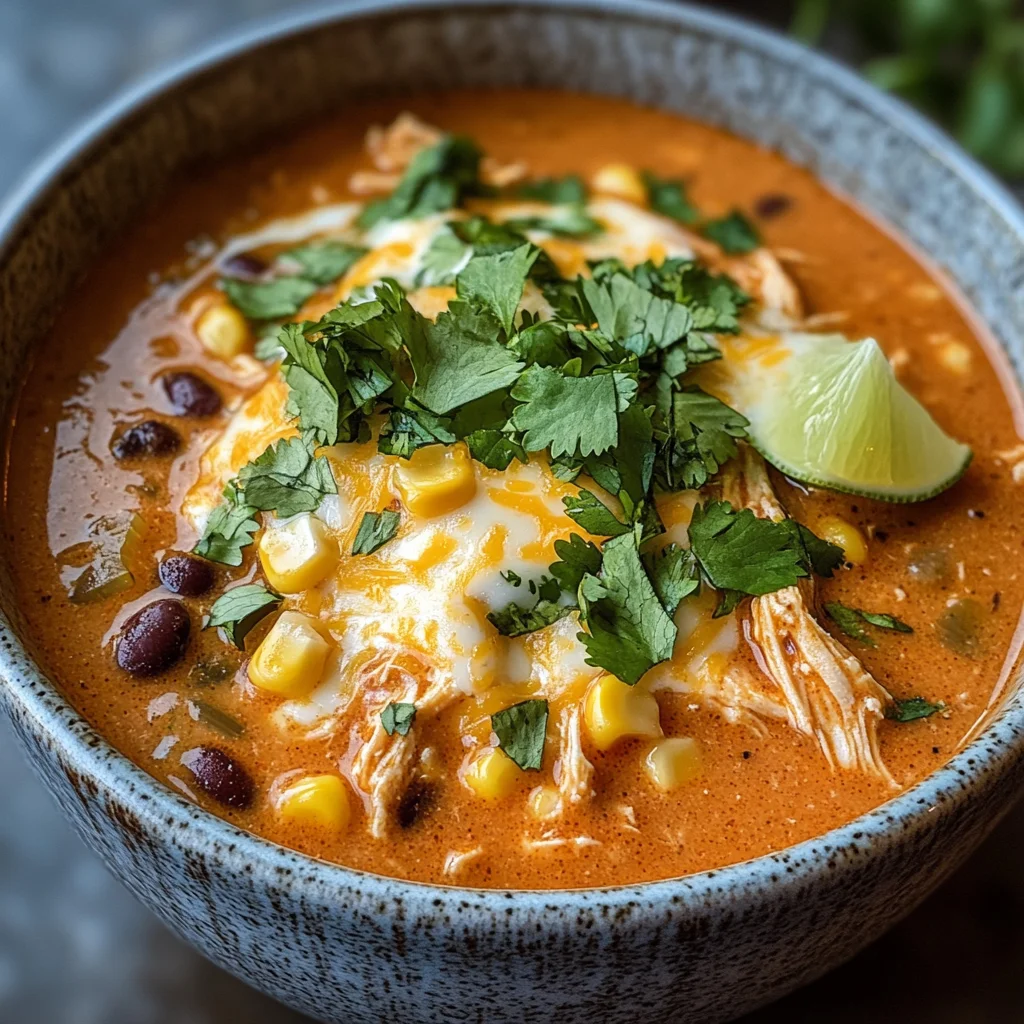 Creamy Chicken Enchilada Soup