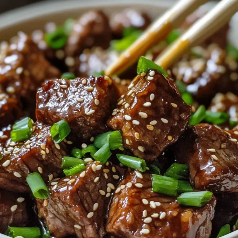 Easy Honey Garlic Steak Bites