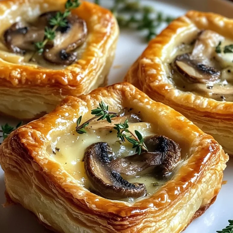 Mini Mushroom and Gruyère Pot Pies with Thyme