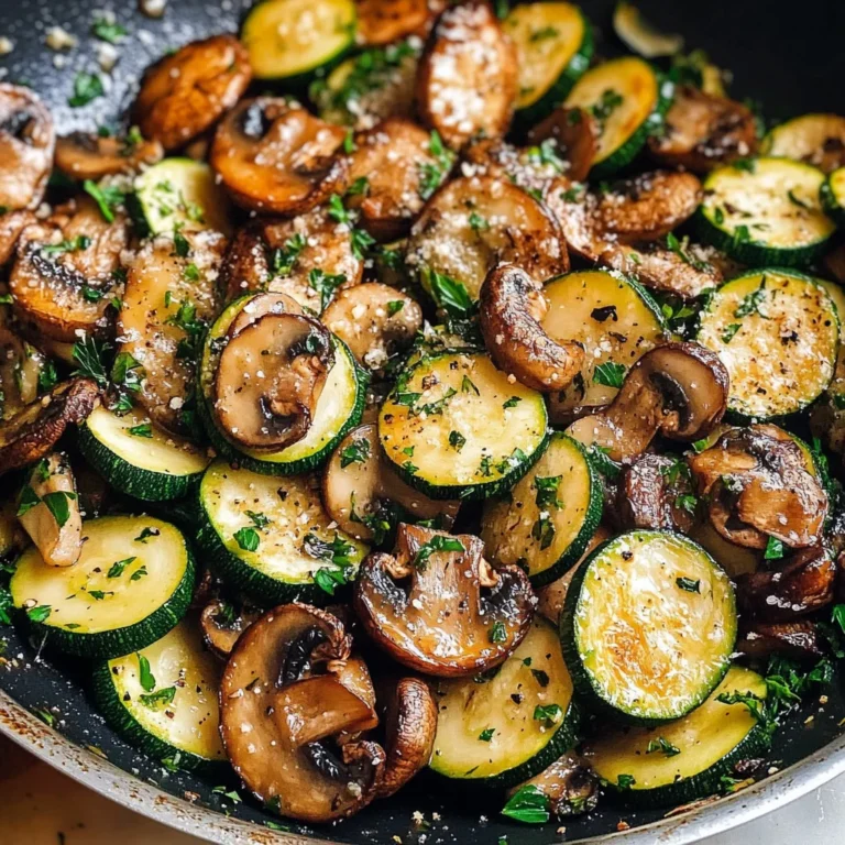 Skillet Zucchini and Mushrooms