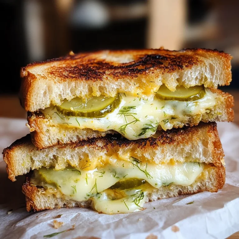 The Perfect Dill Pickle Grilled Cheese Sandwich Recipe