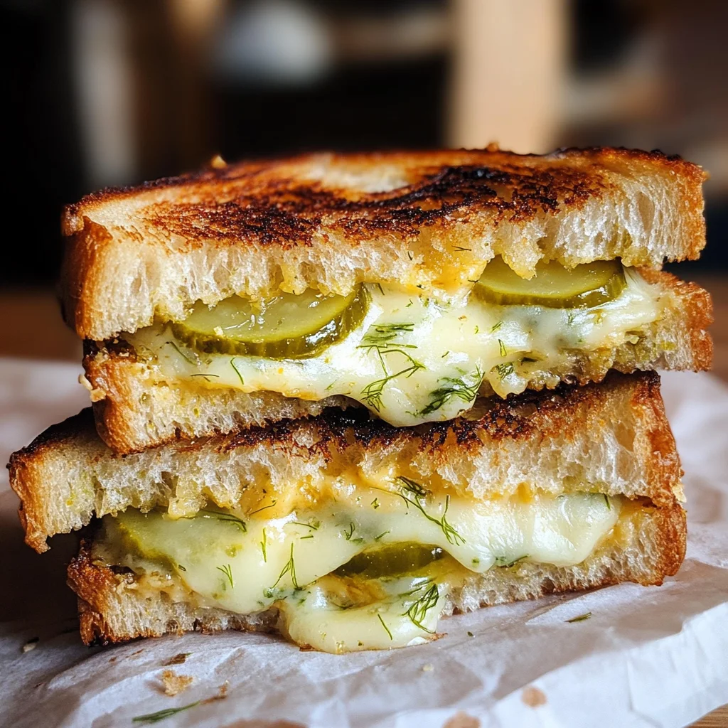 The Perfect Dill Pickle Grilled Cheese Sandwich Recipe