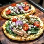 Tzatziki Chicken & Veggie Naan Pizza