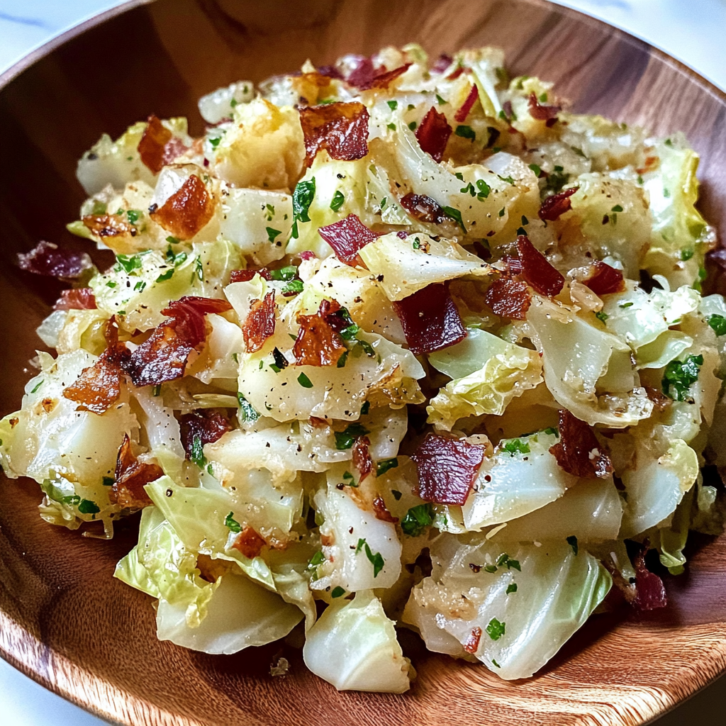 Easy Roasted Cabbage Salad
