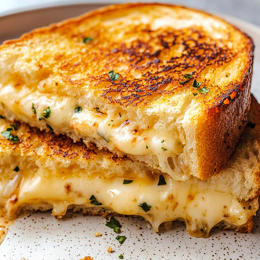 Garlic Bread Grilled Cheese